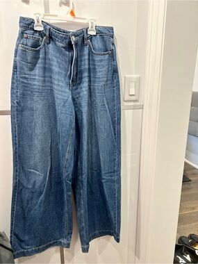 Reitmans Wide-Leg Jeans - Mid Blue